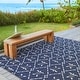 preview thumbnail 6 of 4, Reyn Spooner Kona Coast Royal Honu Navy Blue Sea Turtle Flatweave Indoor/ Outdoor Area Rug