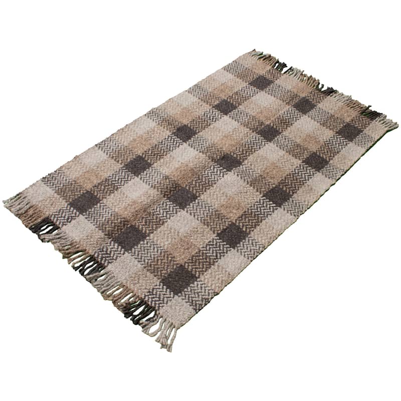 ECARPETGALLERY Hand Tufted Sienna Grey Wool Rug - 5'2 x 8'2