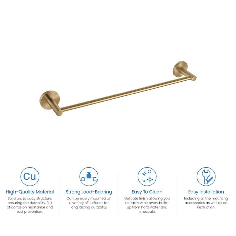 Circular Bathroom 20" Towel Bar