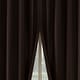 preview thumbnail 1 of 56, Sun Zero Aria 2-pack Magnetic Closure Theater Grade Total Blackout Back Tab 2-Piece Curtain Panel Pair 52" x 63" - Chocolate Brown