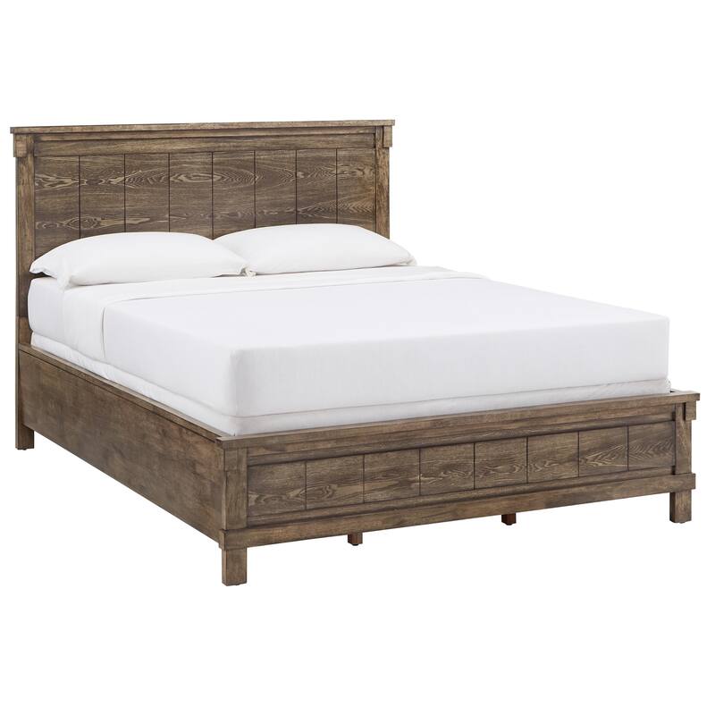 Niles Wood Panel Queen Platform Bed by iNSPIRE Q Classic - Brown