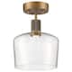 Option Antique Brushed Brass / Seeded Glass