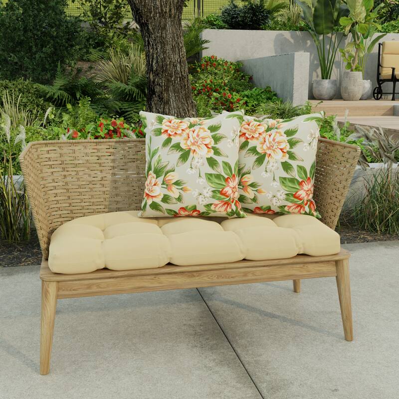 16" x 16" Outdoor Throw Pillow - Set of 2 - 16'' L x 16'' W x 4'' H - Tori Cedar