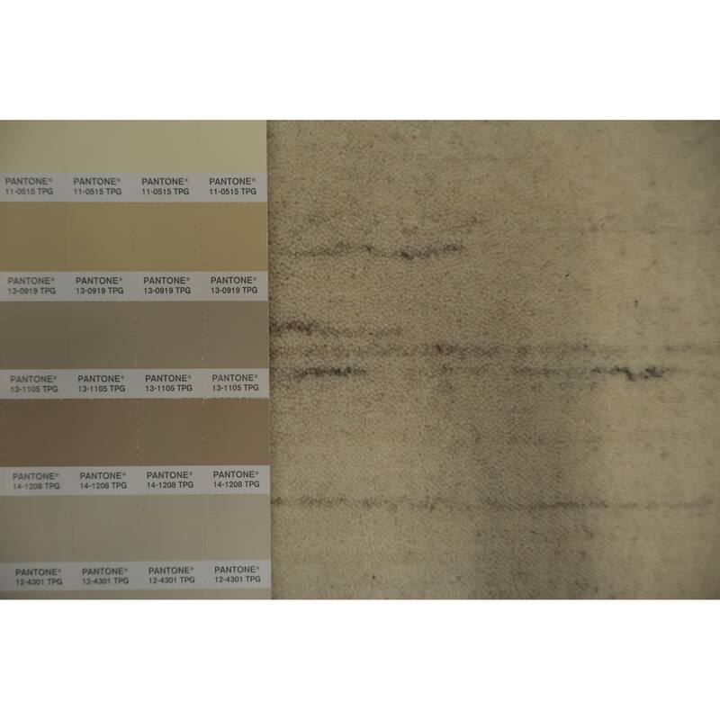 Hand Knotted Oriental 100% Wool Carpet Tribal Tribal Beige & Ivories Gabbeh Area Rug - 5' 3'' X 3' 3''