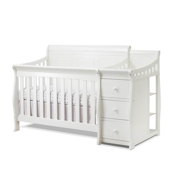slide 2 of 4, Sorelle Furniture Princeton Elite Panel Crib & Changer