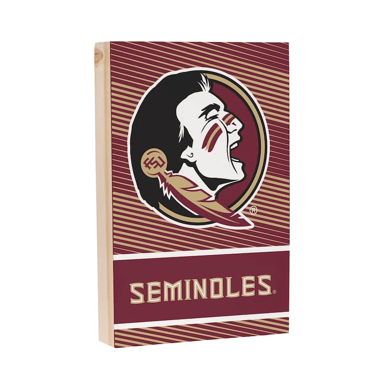Florida State University Wooden Tabletop Mantel Shelf Sign