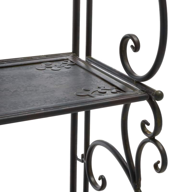 SAFAVIEH Outdoor Monserrat 4-Tier Shelf Unit - 66Wx25Dx13H