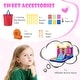 preview thumbnail 13 of 16, Costway 4-in-1 Kids Princess-themed Bouncer with Slide Basketball Hoop - Multicolor