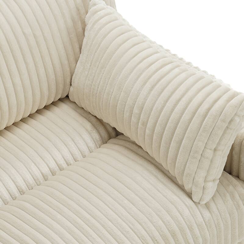 Plush Faux Fur Accent Sofa Chair