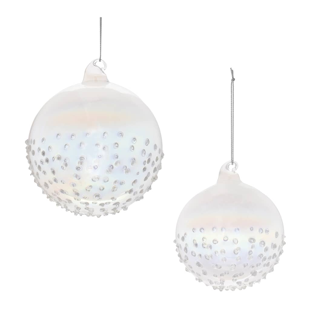 Iridescent Glass Ball Ornament (Set of 12) - N/A