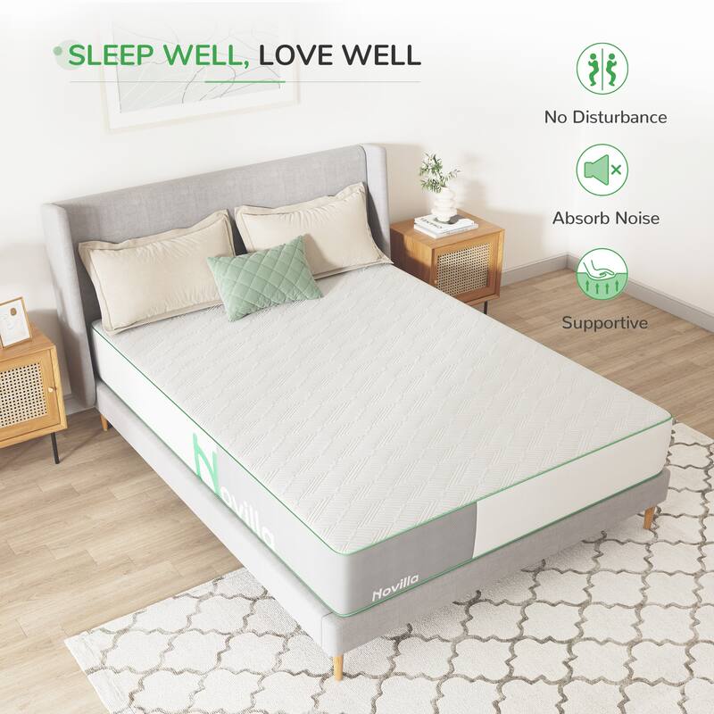 Novilla 10-inch Medium Gel Memory Foam Mattress