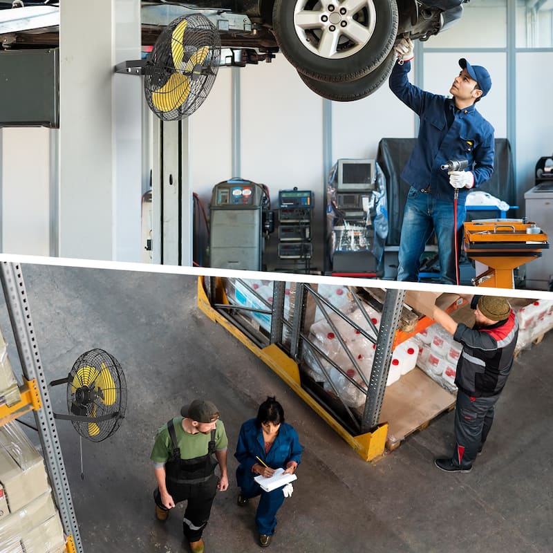 18" Industrial Heavy Duty 3-Speed Commercial Grade Wall Mount Fan