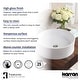 preview thumbnail 5 of 4, Karran Valera 18" Vitreous China Vessel Bathroom Sink in White