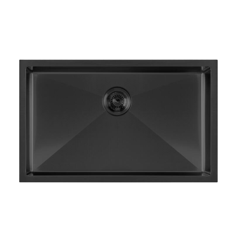 Whitehaus Noah Plus 29" Single Basin Kitchen Sink for Undermount or