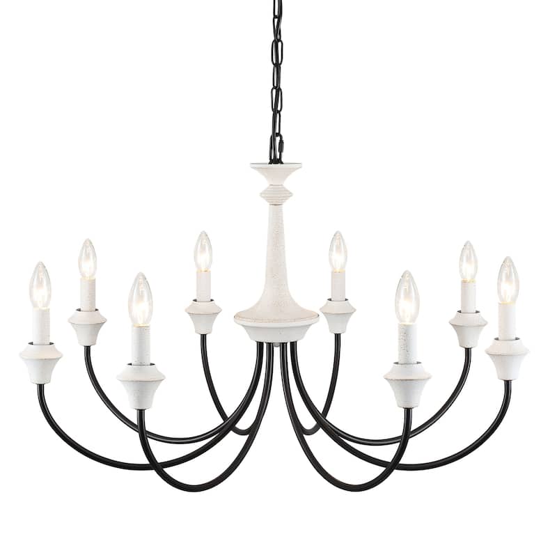 8-Light 28.34 in. Traditional Chandelier for Kitchen Living Room