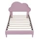 preview thumbnail 12 of 13, Twin Size Upholstered Cloud-Shape Bed ,Velvet Platform Bed with Headboard