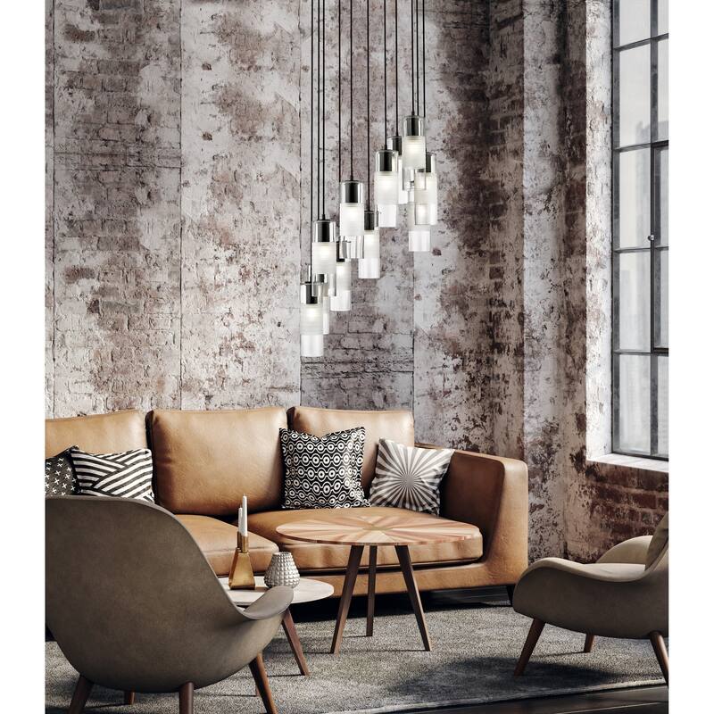 Alton 11 Light Chandelier in Matte Black - Matte Black