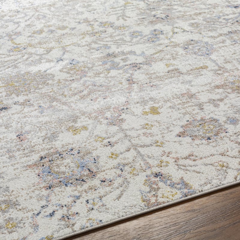 Livabliss Lavadora Transitional Medallion Washable Area Rug