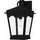 preview thumbnail 5 of 3, Earth Black Outdoor Wall Lantern from the Huck Collection