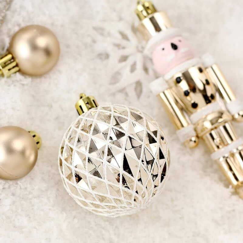 50 Pcs Christmas Decoration Ball Ornaments Set for Holiday Party Wedding - N/A