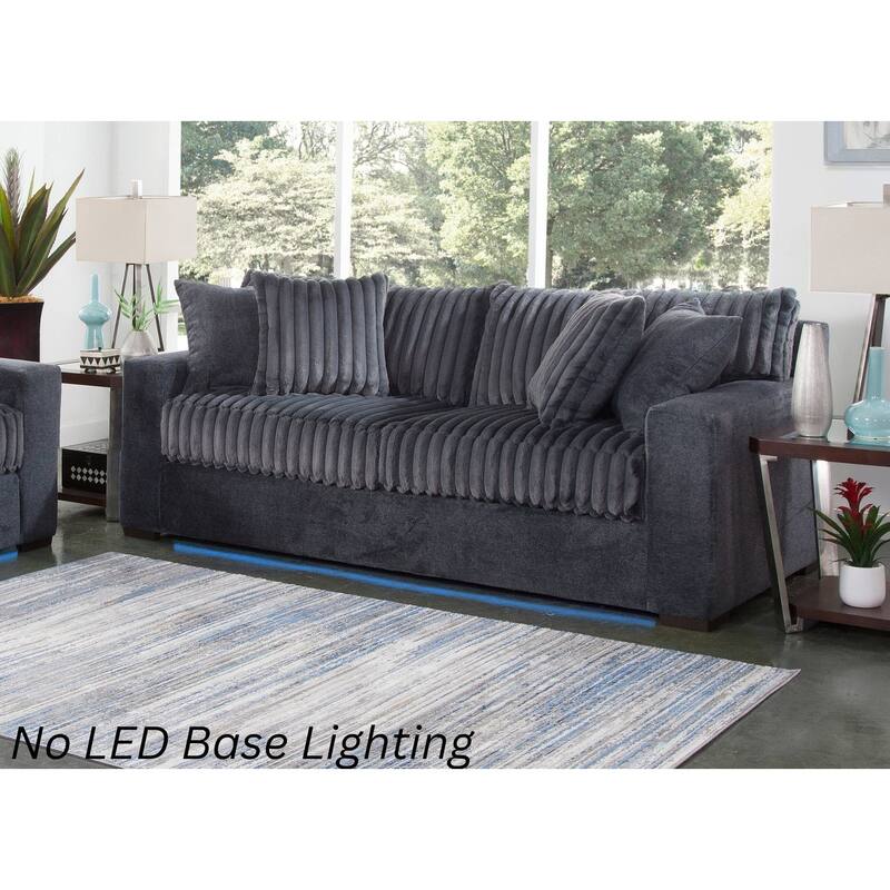 Woodhaven Furniture Studio Cord Sleeper Sofa - Smoke