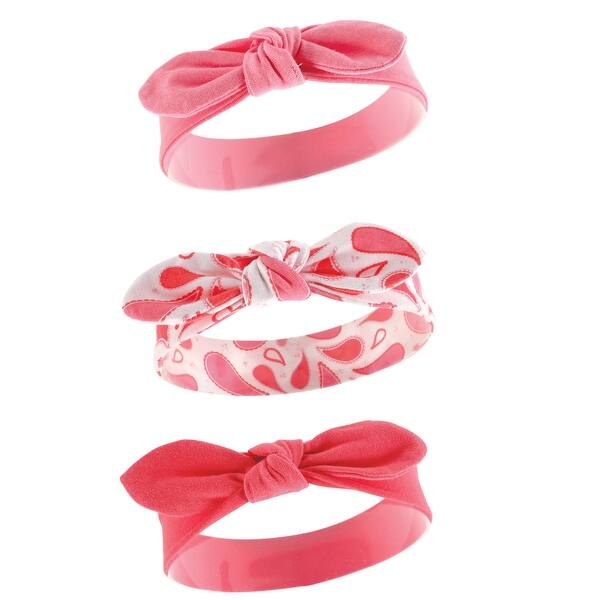 slide 1 of 1, Yoga Sprout Baby Girl Cotton Headbands 3pk, Paisley, 0-24 Months - Paisley Paisley - 0-24 Months