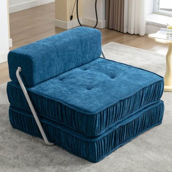 In Folding Sofa Chair Bed with Removable Back Cushion Bed