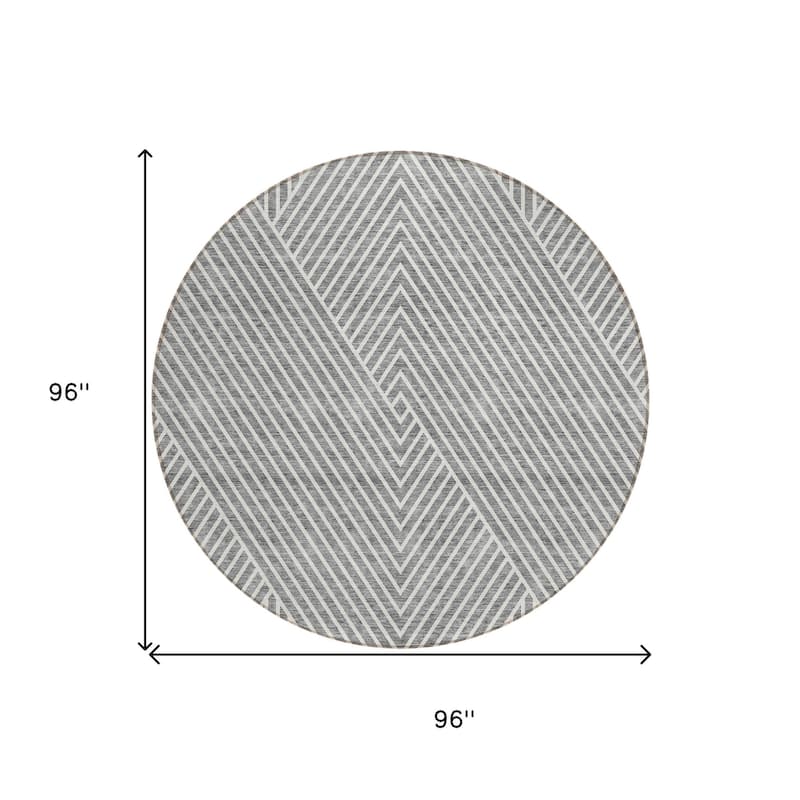 HomeRoots Geometric Transitional Rectangle Outdoor Rug