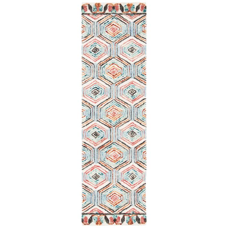 SAFAVIEH Handmade Trace Latoya Geometric Wool Rug