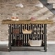 preview thumbnail 9 of 9, Home Bar Unit, Modern 2-Tier Bar Table with Footrest - 15.75"D x 62.99"W x 41.54"H