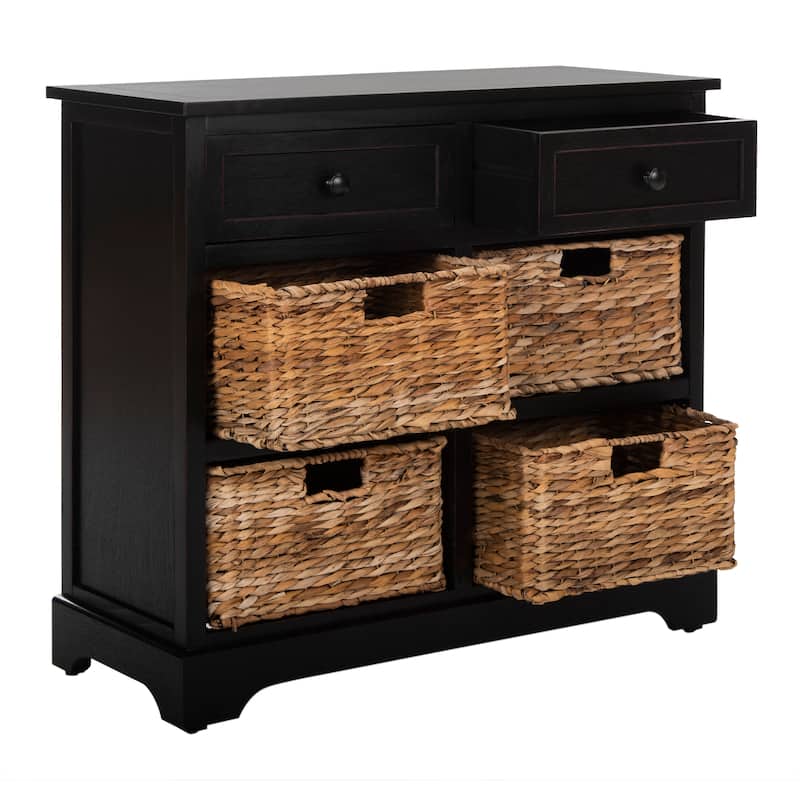 SAFAVIEH Ardelia 6-Drawer Grey Storage Unit (Fully Assembled) - 29.9 x 13 x 26 - 30Wx13Dx26H