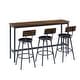 preview thumbnail 16 of 21, 4-Piece Bar Table Set, Counter Height Dining Set