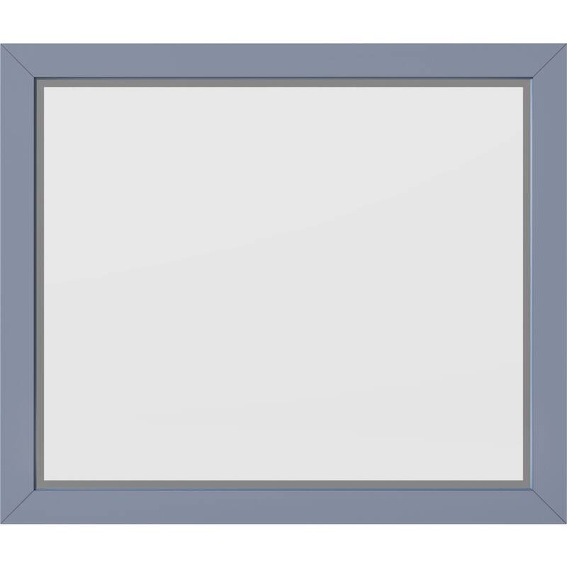 Jeffrey Alexander Cade 28" x 33" Rectangular Beveled Framed Wall - Blue Steel