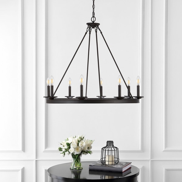 Safavieh Fauna 8Lt Chandelier - 34" x 34" x 33.5-105.5"