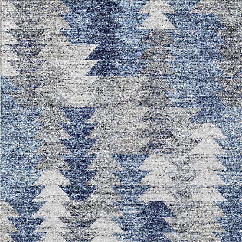 HomeRoots Geometric Transitional Rectangle Outdoor Rug