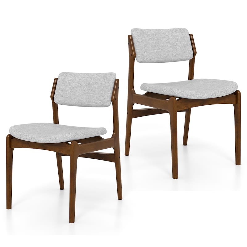 Gymax Modern Padded Dining Chairs Set of 2 w/Padded Seat Tilt Backrest
