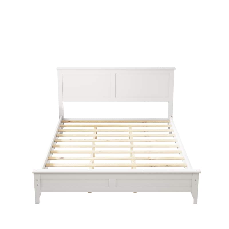 Modern Solid Wood Platform Bed
