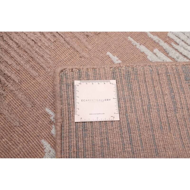 ECARPETGALLERY Hand Loomed Elysian Brown Rug - 5'4 x 9'11