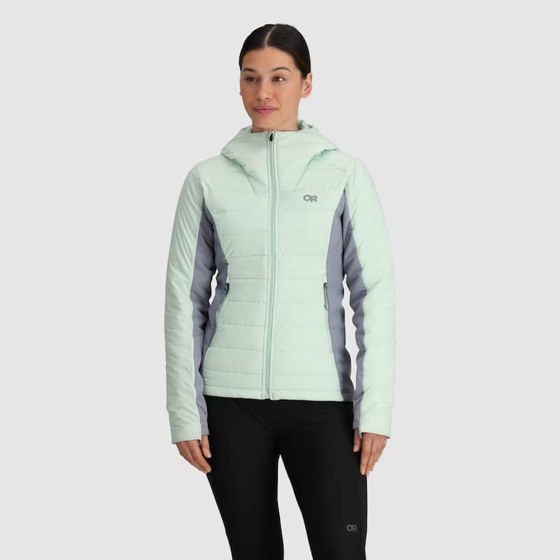 Outdoor Research Women's Shadow Insulated Hoodie II - Fresh Mint/Slate - XL
