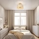 preview thumbnail 5 of 26, Tifany Modern Gold 3-Light Drum Glass Chandelier Semi-Flush Mount Ceiling Light