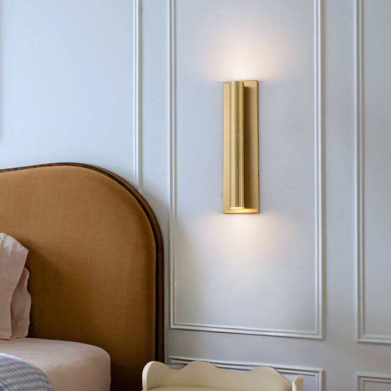 2-Light Modern Glam Integrated LED Wall Sconce