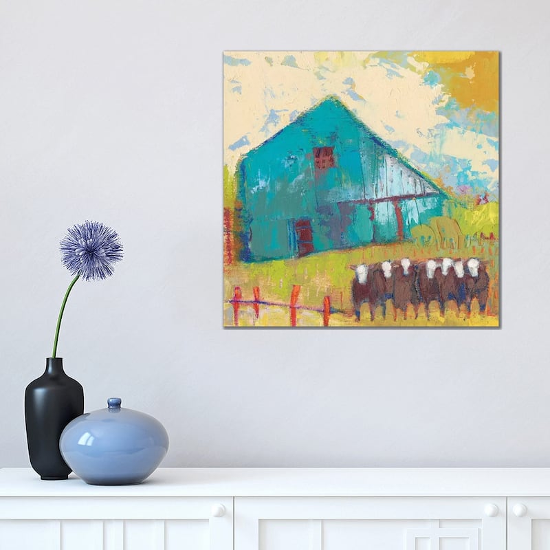 iCanvas "Request Barn" by Sue Jachimiec Canvas Print - 18x18x1.5