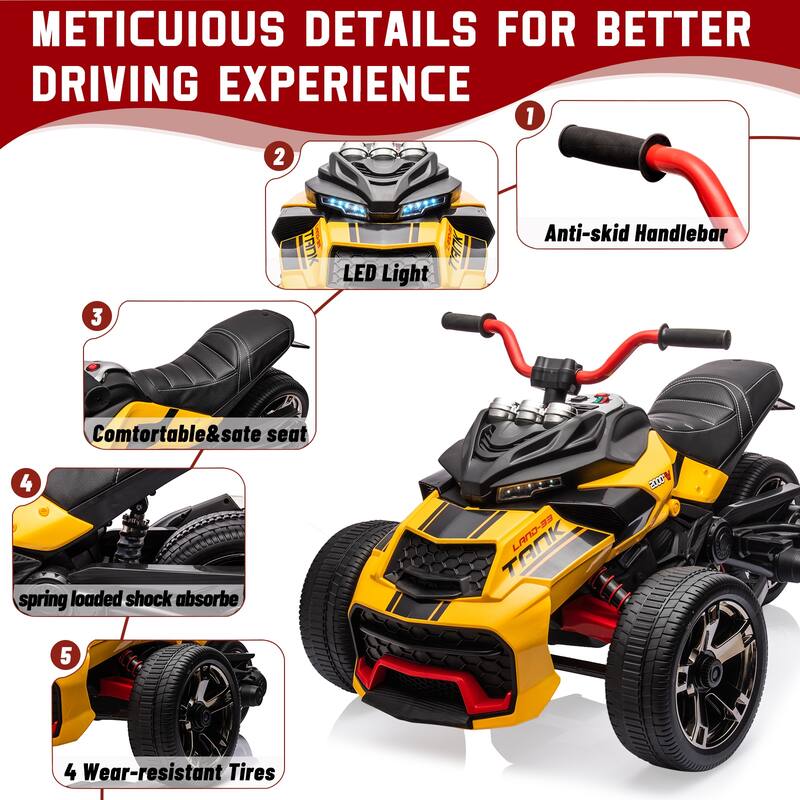Kids Ride On Electric ATV for Kids with 3 Wheelers