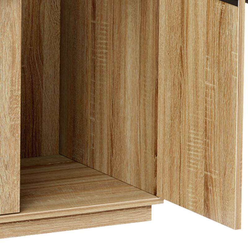 Moasis Cat Litter Box Enclosure with Power Outlet & LED Light