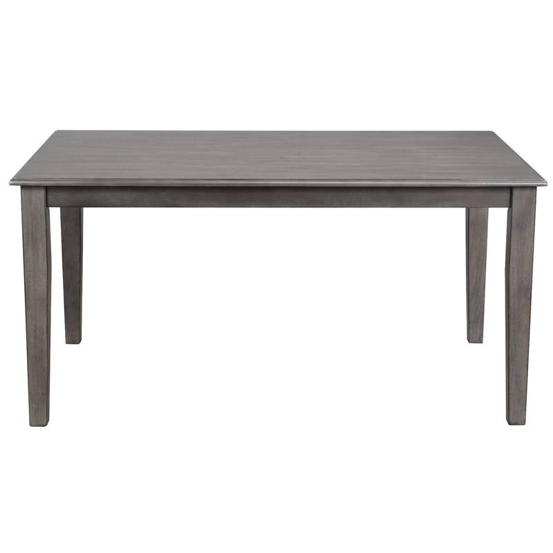 Rectangular Dining Table Set for 6 - 60" Table, 4 Chairs & Bench - Modern Dining Room Furniture