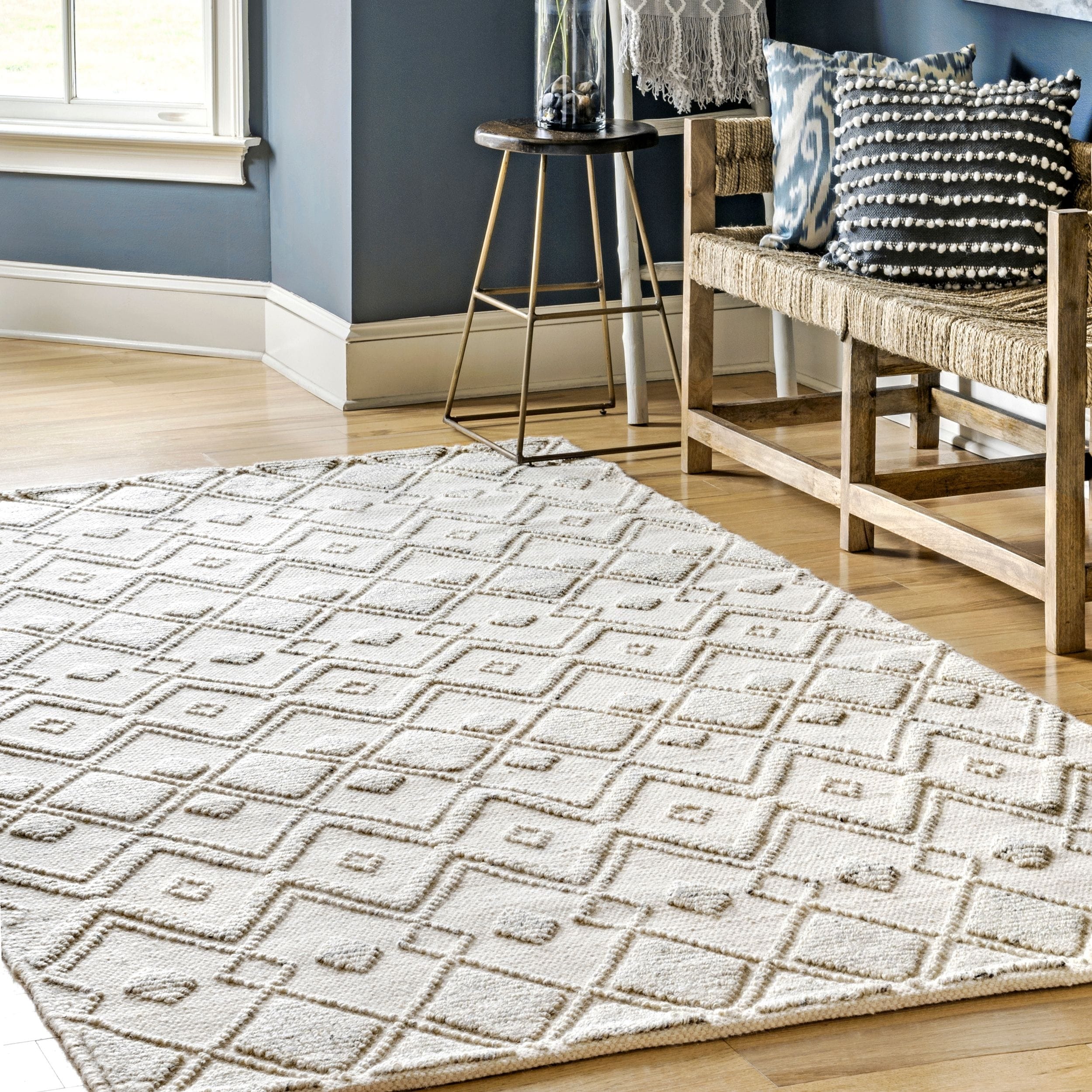 Nuloom Geometric Diamond Gonzalez Area Rug