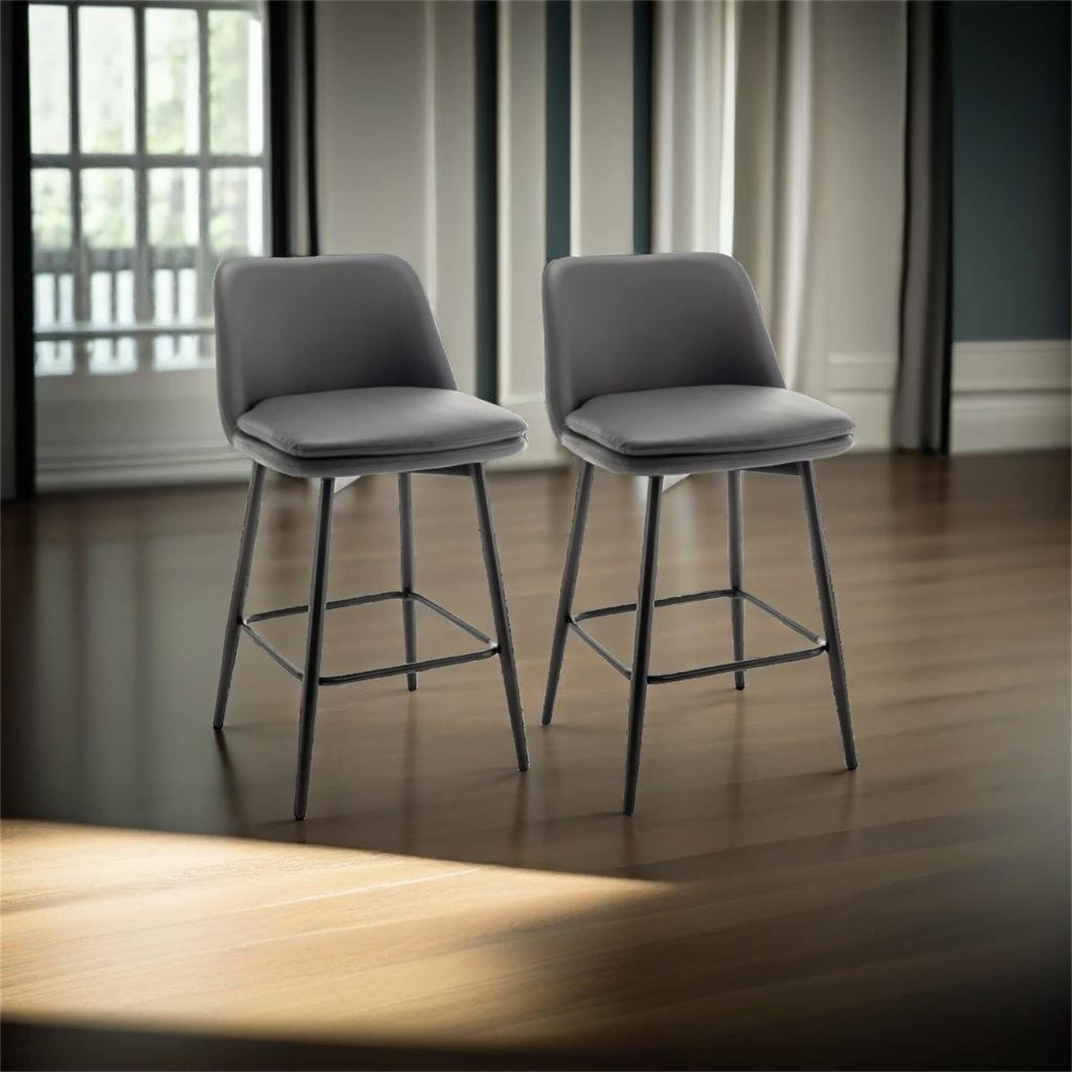 Counter Height Swivel Bar Stools Set of 2