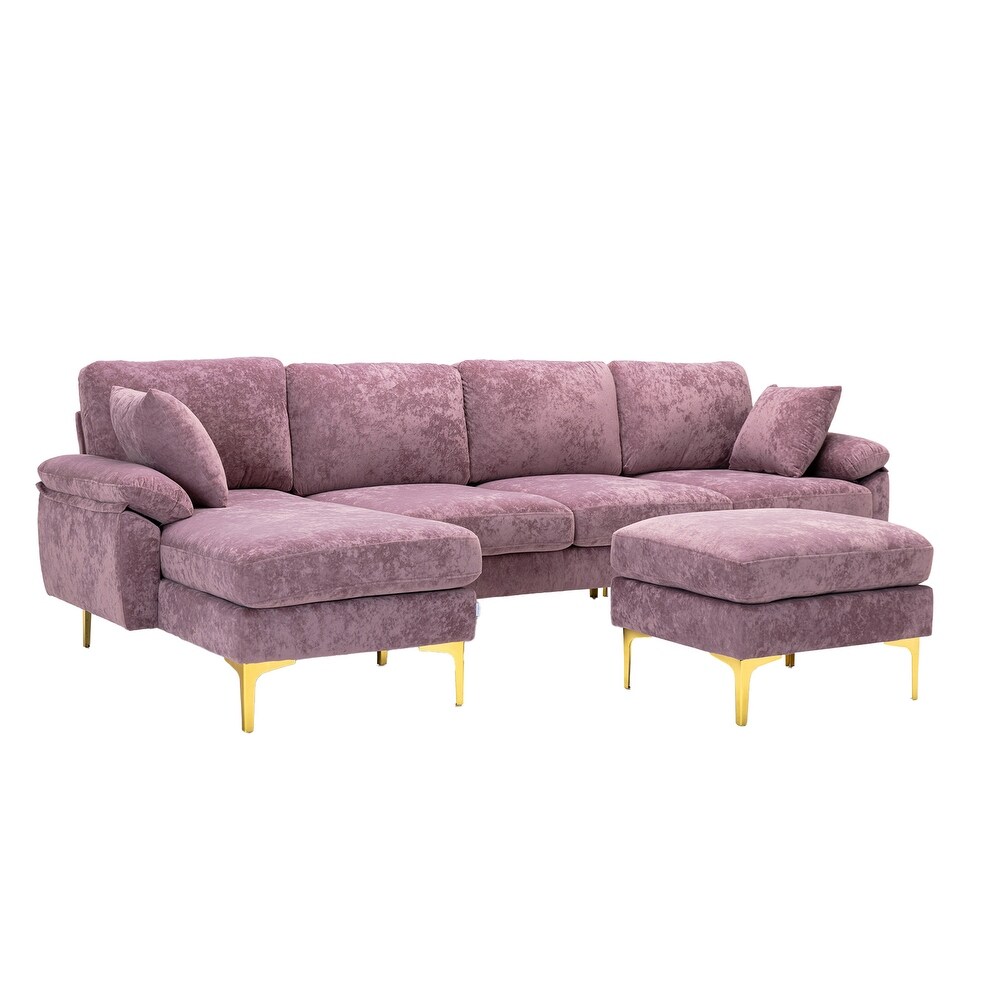 Small purple sectional top