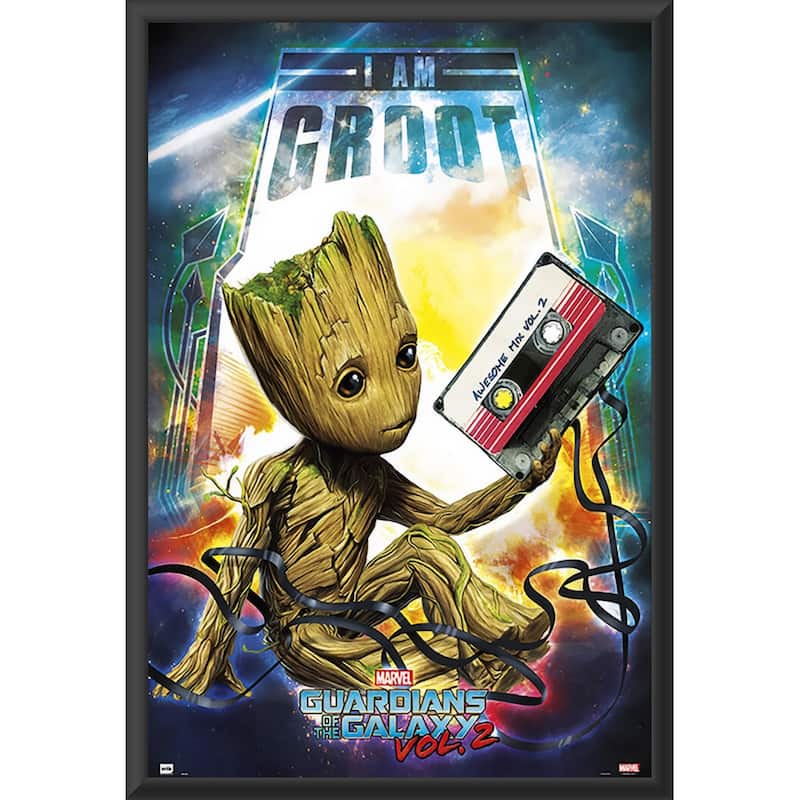 Guardians of Galaxy - Groot Framed Art Poster - 24 x 36 Inch