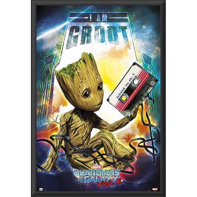 Guardians of Galaxy - Groot Framed Art Poster - 24 x 36 Inch
